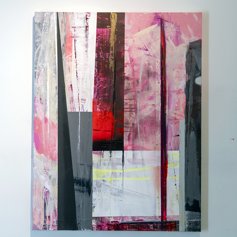 Schilderij Tableau Rose